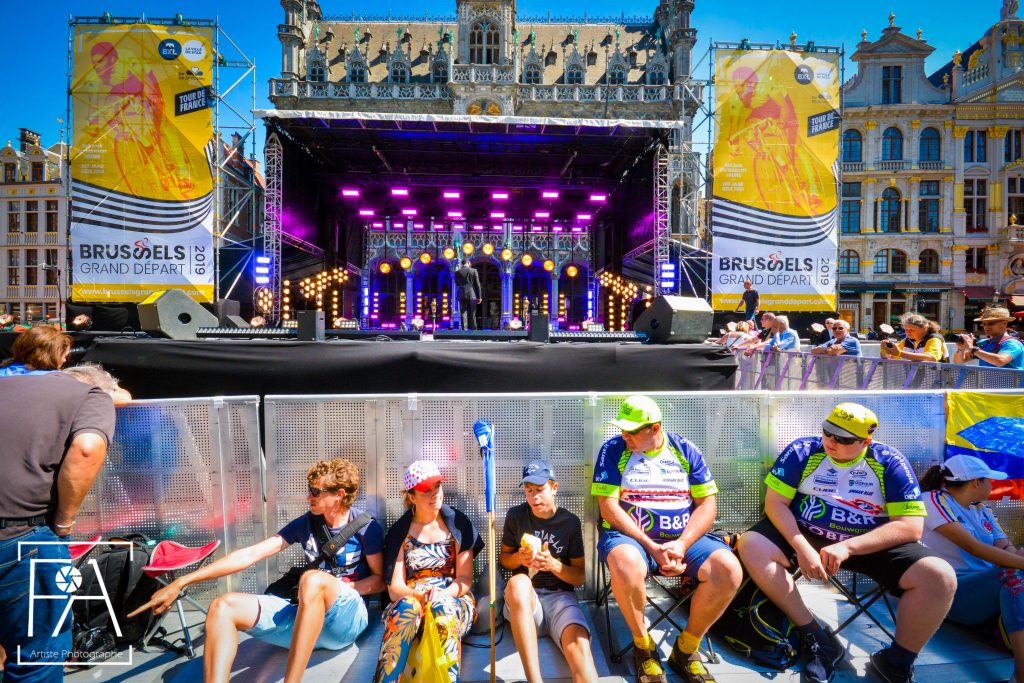 Tour de France le Grand Depart inauguration du Fan Parc en presence de